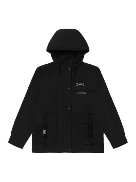 Vans (WMNS) Vans Cargo Multiple Pockets Hooded Jacket Black VN0A7PZUBLK