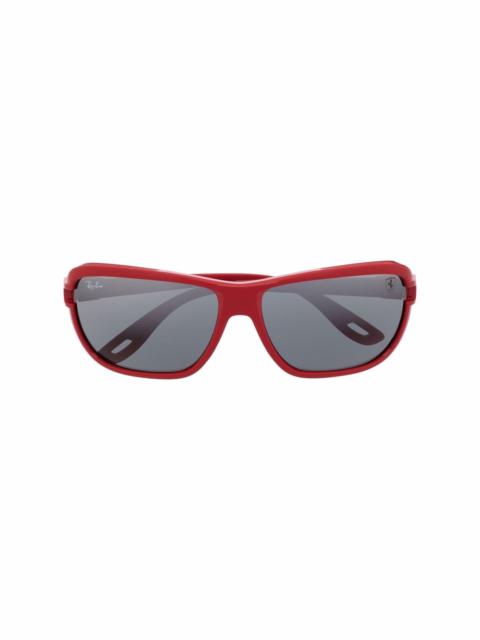 Ray-Ban Scuderia Ferrari rectangle-frame sunglasses