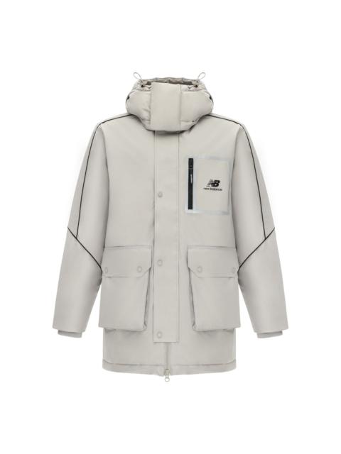 New Balance New Balance Sportswear Hooded Jacket 'Grey Black' AMJ14320-ARF