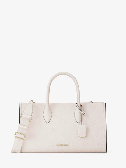 MICHAEL KORS Mirella Medium Logo Debossed Satchel