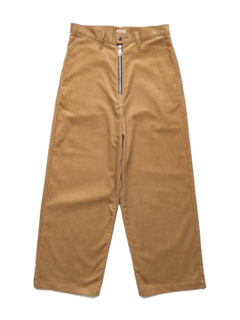 Kapital 8oz Corduroy ZIPPER PORT Baggy Pants - Beige