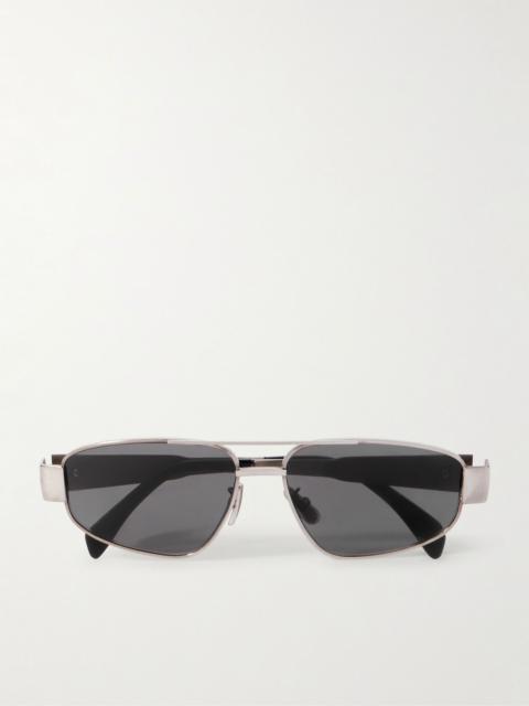 CELINE Aviator-Style Silver-Tone Sunglasses Silver