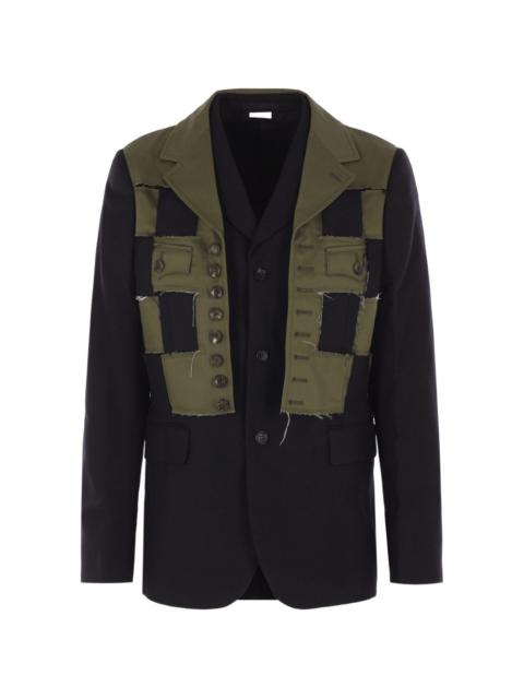 Comme des Garçons Homme Plus deconstructed military jacket