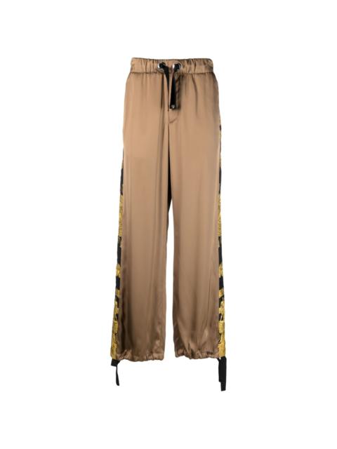 VERSACE Barocco-print wide-leg trousers