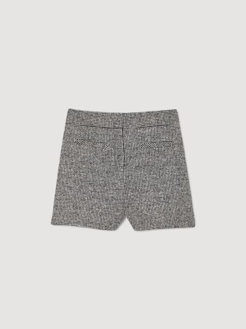 Sandro Houndstooth shorts