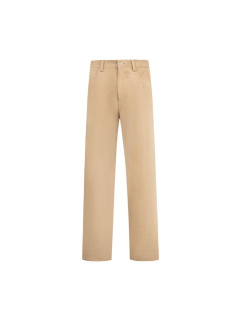 NAHMIAS SUEDE BAGGY CARPENTER PANT