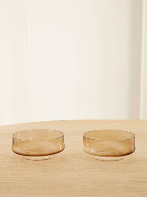 Brunello Cucinelli Set of two glass bowls Clear