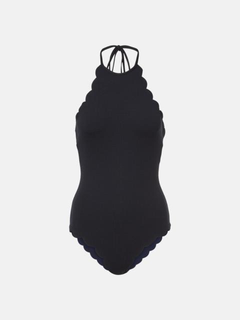 MARYSIA Mott reversible scalloped swimsuit