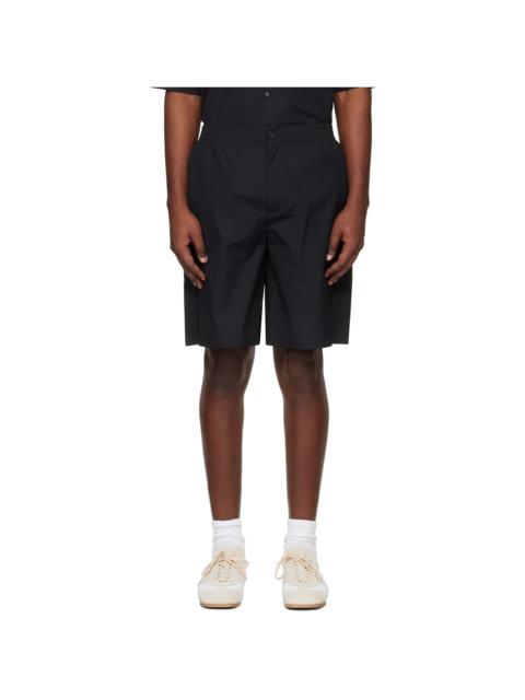Off-White Black Tape Logo Poplin Bowling Shorts
