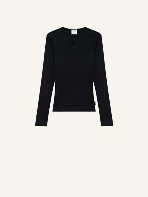 courrèges 90'S RIB LONG SLEEVES T-SHIRT