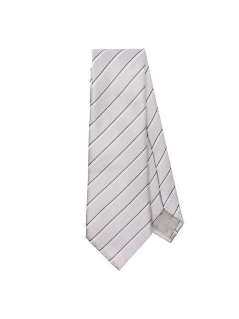 GIORGIO ARMANI striped silk tie