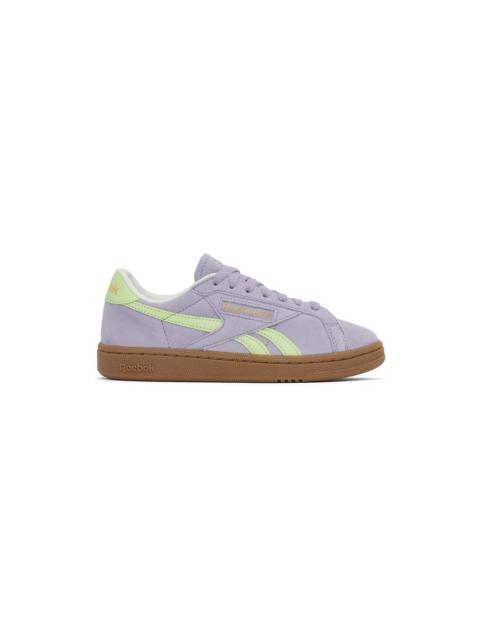 Reebok Purple & Green Club C Grounds UK Sneakers