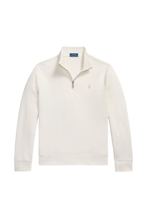 Polo Ralph Lauren quarter-zip logo-embroidered sweater