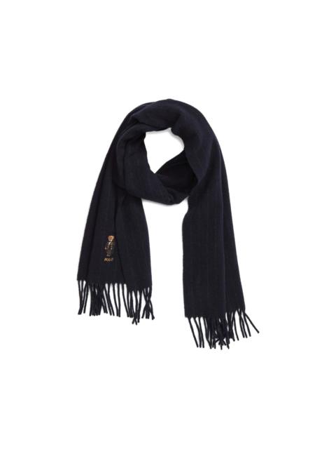 Polo Ralph Lauren Holiday Polo Bear striped scarf