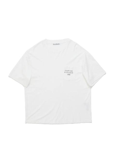 Acne Studios LOGO POCKET T-SHIRT (OFF WHITE)