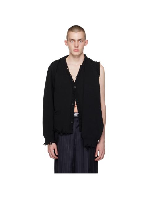 doublet Black 2Way Sleeve Cardigan