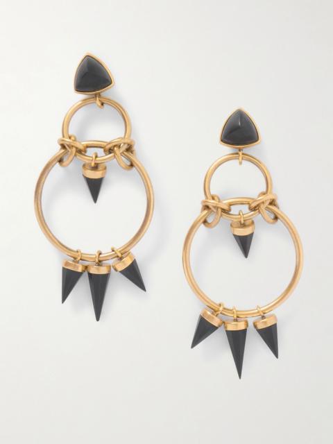 Isabel Marant Be With You gold-tone resin earrings Brass