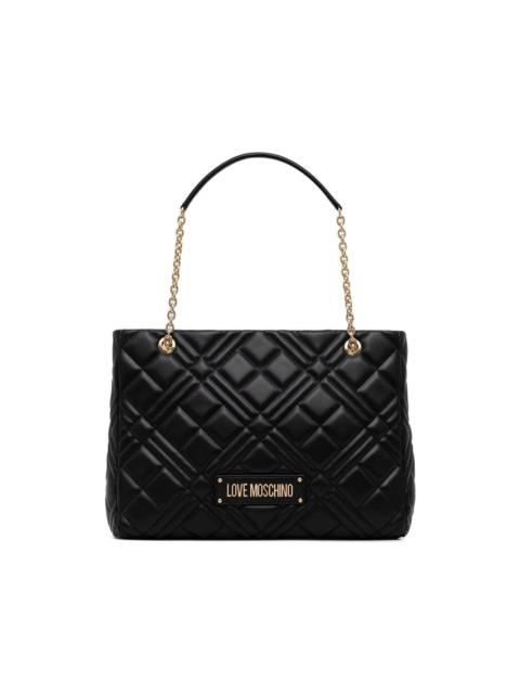 Moschino quilted-design chain-strap tote bag