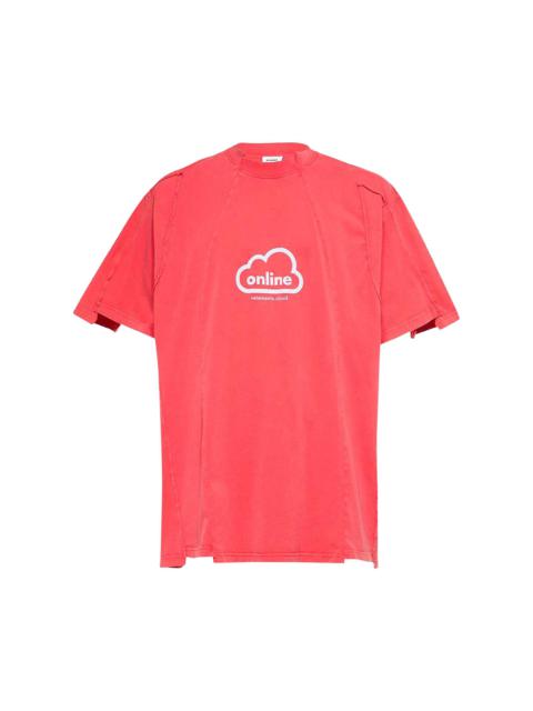 Vetements Online Cut-Up T-Shirt 'Red'