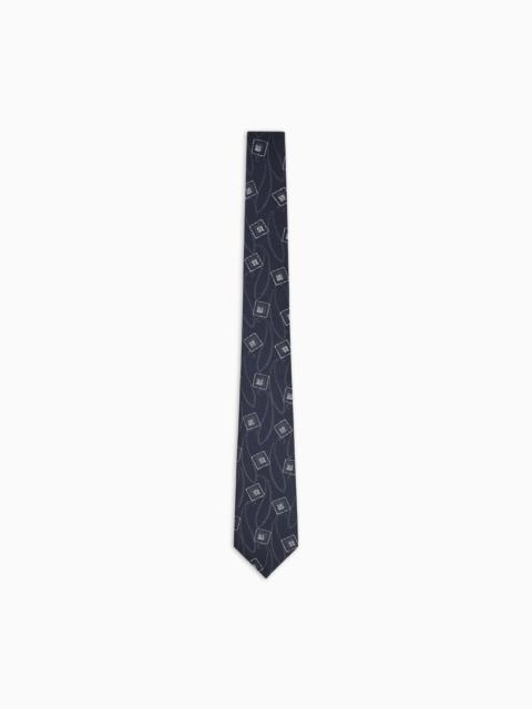 GIORGIO ARMANI JACQUARD SILK TIE