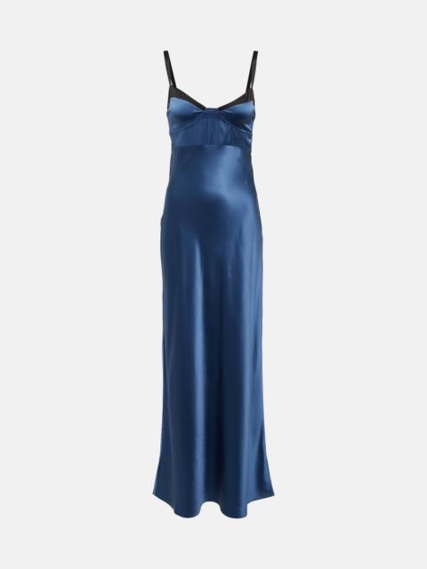 SIR. Depeche Balconette satin gown