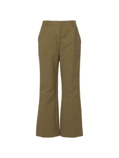 cropped flared trousers