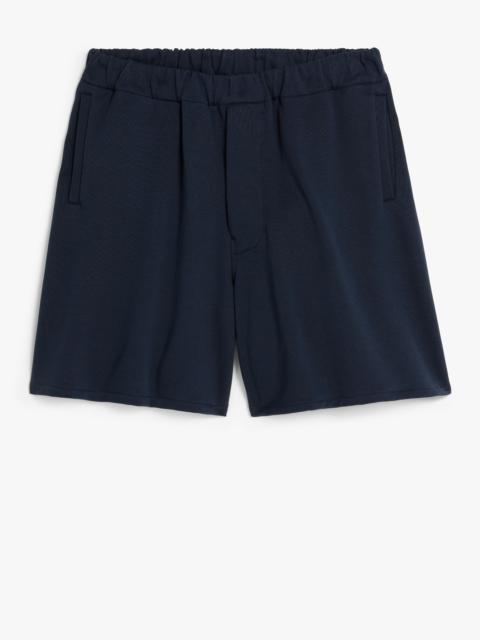 NAVY COTTON SWEATSHORTS