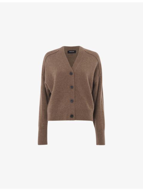 WHISTLES V-Neck Relaxed-Fit Cashmere Cardigan