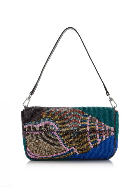 STAUD Timmy Convertible Beaded Shoulder Bag multi