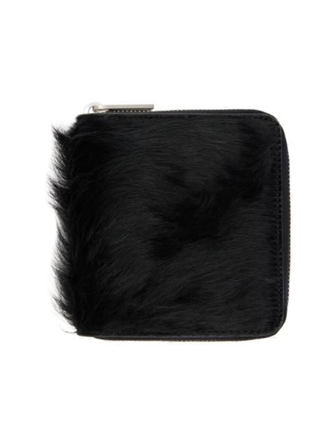 Rick Owens Black Concordians Zipped Wallet