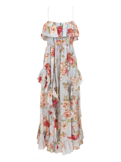 Zimmermann ROSELIGHT FRILL MAXI DRESS