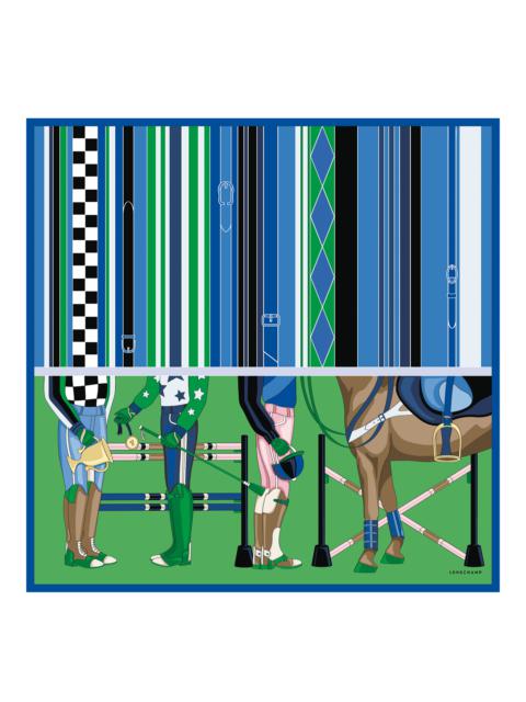 Longchamp Jockey Longchamp Silk scarf 90 Lawn - OTHER