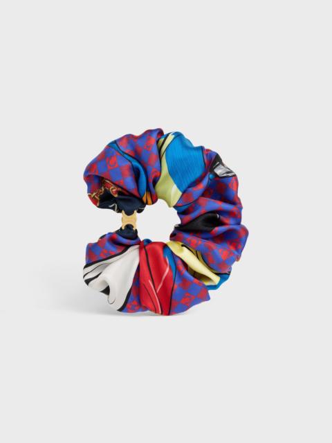 CELINE CELINE TASSELS SCRUNCHY IN SILK AND STEEL