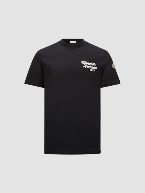 Embroidered Logo Cotton T-Shirt