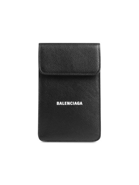 BALENCIAGA Cash Phone And Card Holder in Black/white