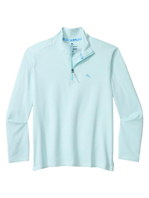 Tommy Bahama Men's Costa Wave Quarter-Zip Top - Starlight Blue