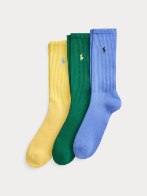 Polo Ralph Lauren Cotton-Blend Crew Sock 3-Pack
