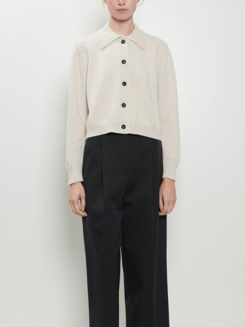 MARGARET HOWELL Cardigan Merino Wool Jacket — Ecru