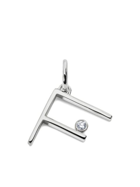 MONICA VINADER Solitaire diamond initial pendant