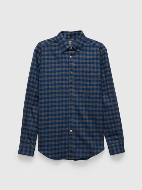 Portuguese Flannel Aquila Button-Down Shirt in Blue