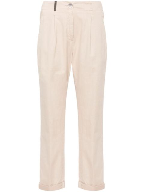 PESERICO cropped tapered trousers