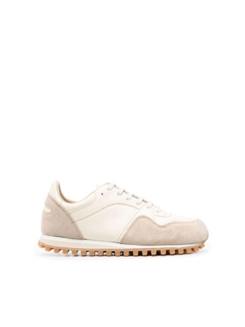 panelled low-top sneakers