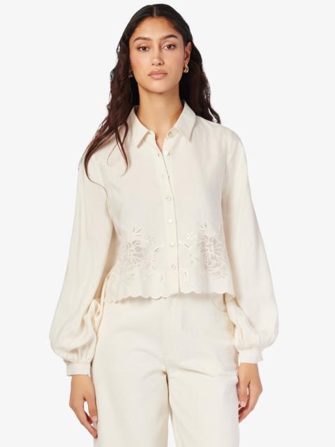 CAMI NYC RHONDA BLOUSE MACADAMIA