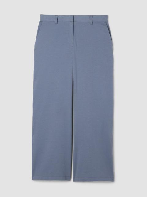 EILEEN FISHER Cotton Blend Ponte Wide-Leg Trouser