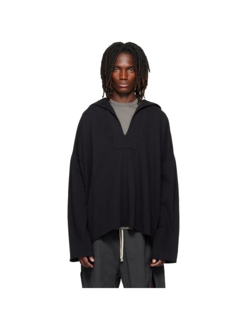 Rick Owens DRKSHDW Black Tower LS Kaftan Hip Hoodie