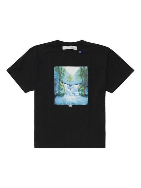 Off-White Off-White FW19 Waterfall S/S Over TeeBlack Multicolor OMAA038E191850151088