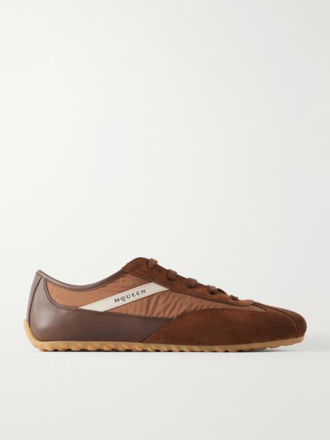 Alexander McQueen Suede-Trimmed Shell Sneakers