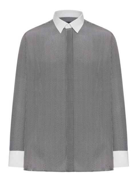 TOM FORD SILK SHIRT WITH GRAPHIC PRINT