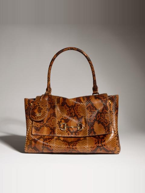 GUCCI Paparazzo python medium top handle bag