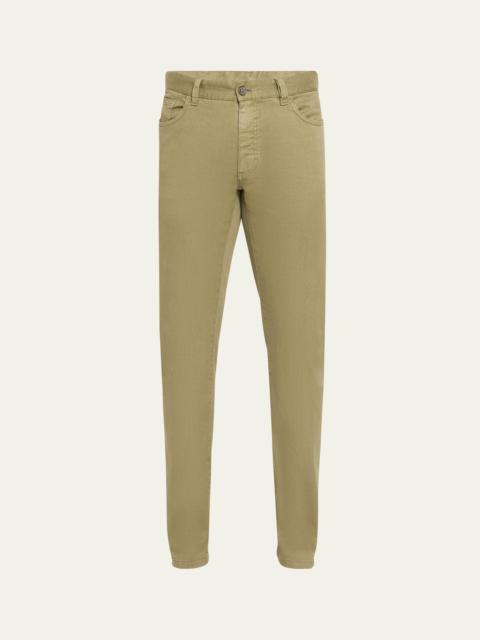 Men's Linen-Cotton Twill 5-Pocket Pants